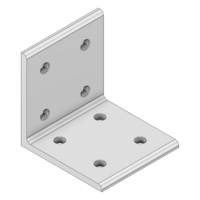 MODULAR SOLUTIONS ANGLE BRACKET<br>90MM TALL X 90MM WIDE W/ HARDWARE